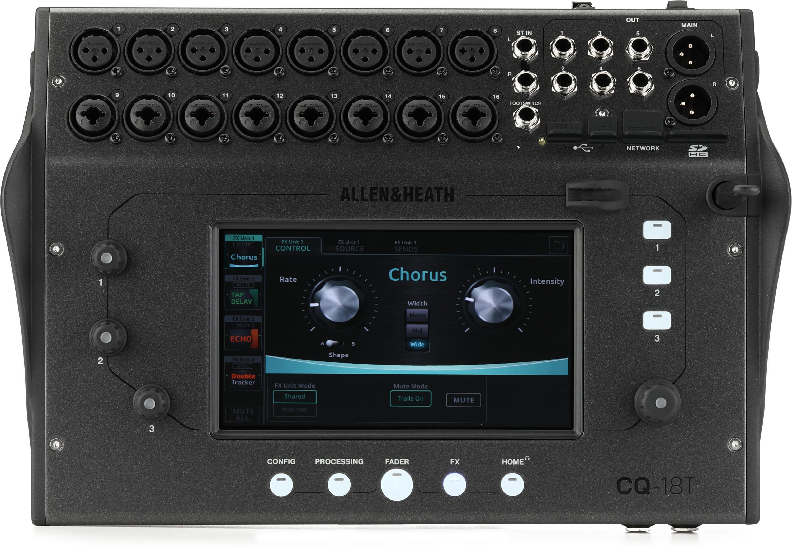 Allen & Heath CQ-18T Review: 96kHz, touchscreen y Bluetooth en la mezcladora digital más compacta del segmento