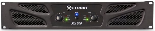 Crown XLi 800: el amplificador de entrada de Crown para iglesias pequeñas y salones chicos